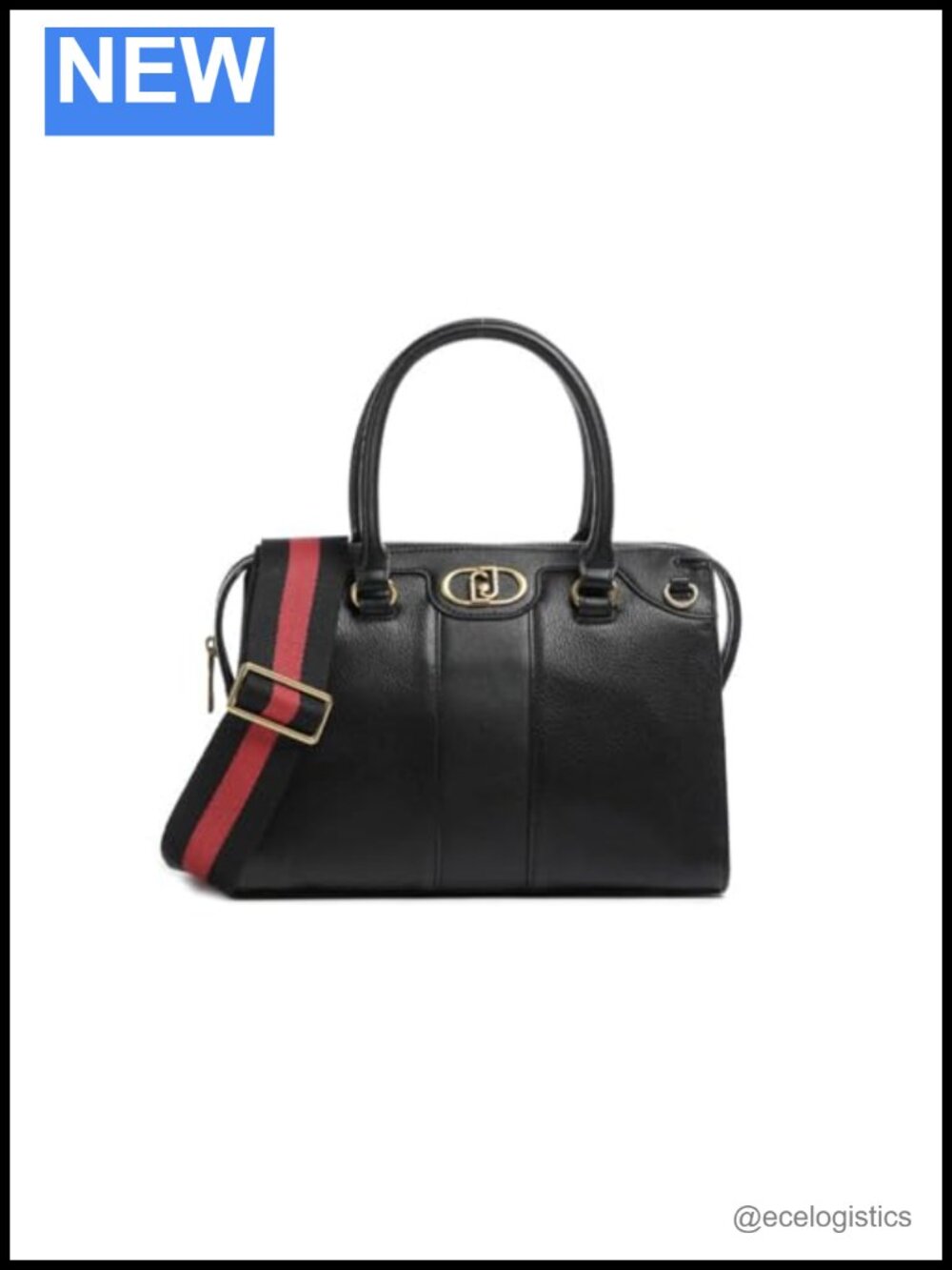 Eco-Friendly PU Leather Top-Handle Satchel Handbag - 2 Handles, 2 Sections